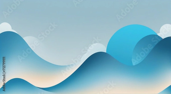 Fototapeta Ephemeral Waves: Navigating Minimalist Elegance in Digital Art

  -generative AI