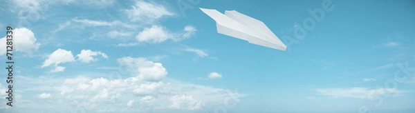 Obraz Paper plane in flight
