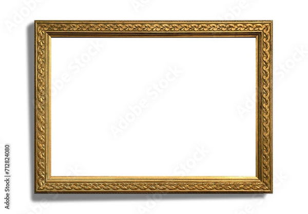 Fototapeta Horizontal Golden Frame— a lavish accent for your cherished moments. Enhance and showcase your memories in style with this exquisite touch of luxury