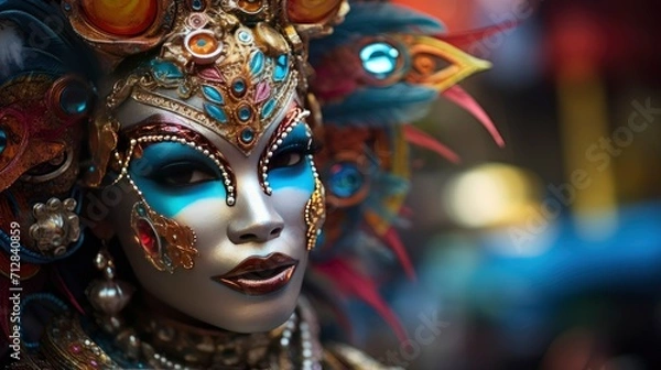 Fototapeta Carnival background , photography - generative ai