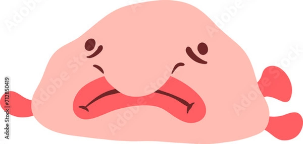 Obraz Hand Drawn Blobfish Element