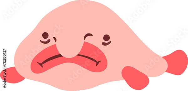Obraz Hand Drawn Blobfish Element