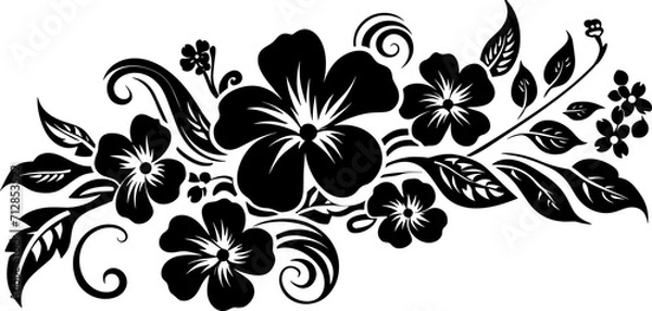 Obraz flowers isolated background