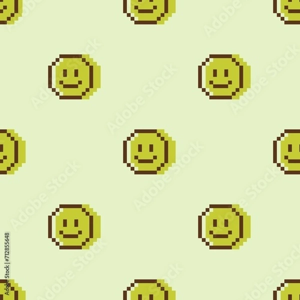 Obraz Smiling pixel background