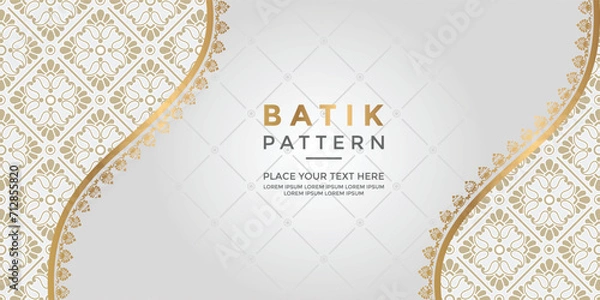 Obraz Luxury and elegant vector javanese batik pattern template