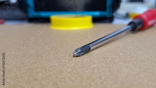 Obraz screwdriver and screw