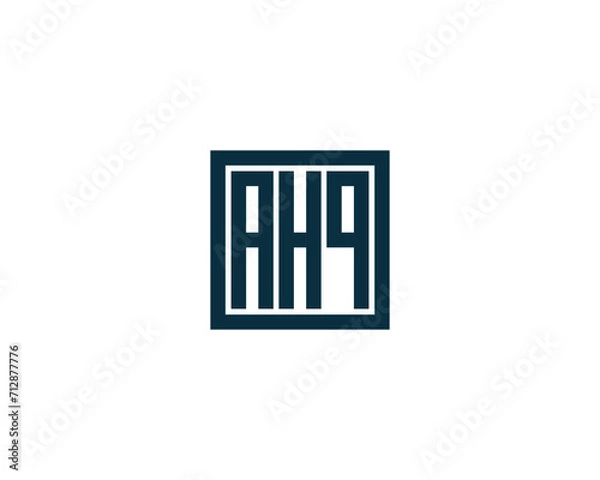 Fototapeta AHQ Logo design vector template