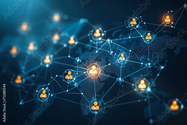 Fototapeta HR manages global talent via social networks, emphasizing concepts, recruiting businesswomen, and fostering leadership for effective team building.