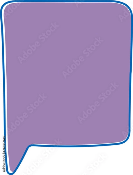 Fototapeta Doodle Speech Bubble