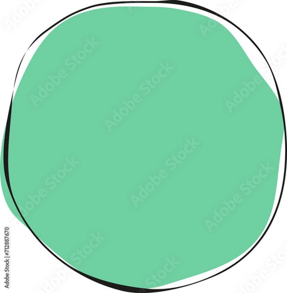 Fototapeta Doodle Frame Label