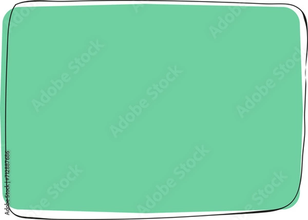 Fototapeta Doodle Frame Label