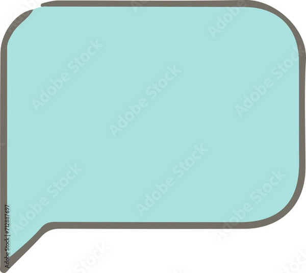 Fototapeta Doodle Speech Bubble