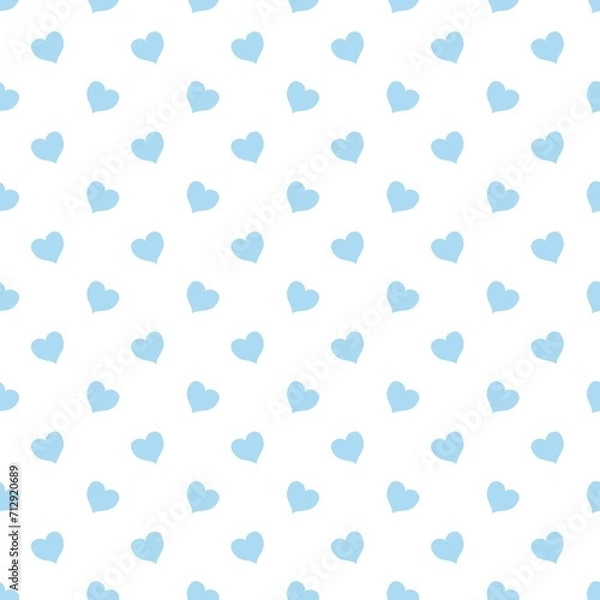 Fototapeta colorful seamless pattern with hearts