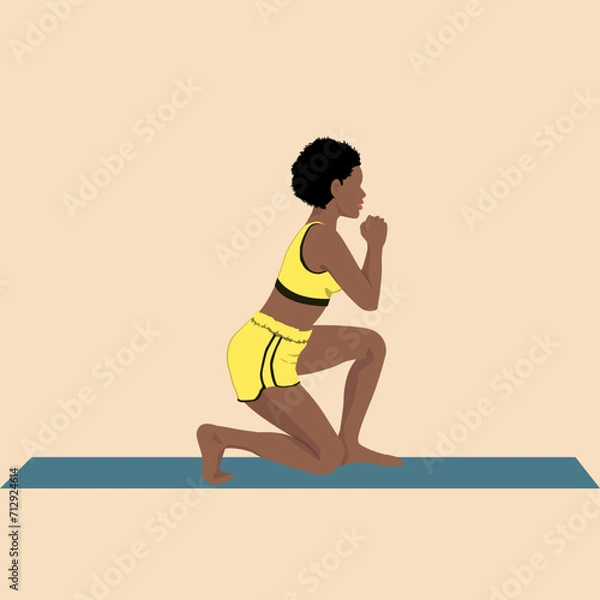 Fototapeta person doing exercise