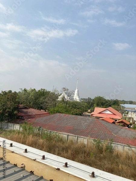Obraz Thai temple under the cloud and sky