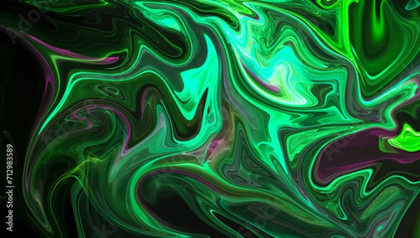 Fototapeta Trendy abstract colorful liquid background. Stylish marble wave texture illustration