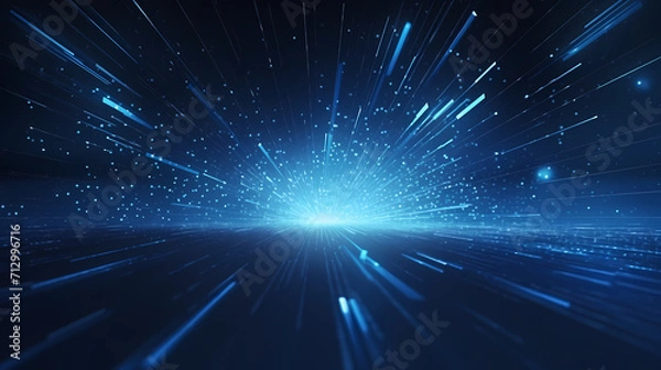 Fototapeta Technology abstract lines background and light effects, technology sense background