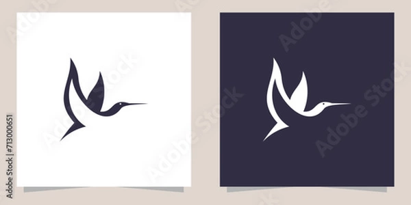 Obraz stork logo design template
