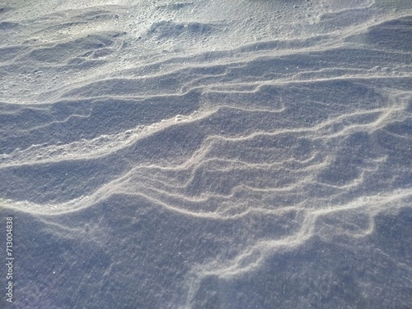 Obraz Snow surface closeup, white desert