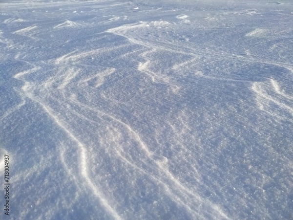 Obraz Snow surface closeup, white desert