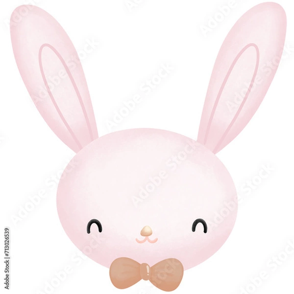 Obraz Easter bunny smile face 