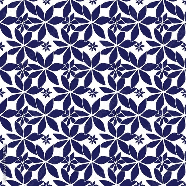 Obraz Blue boho flower 