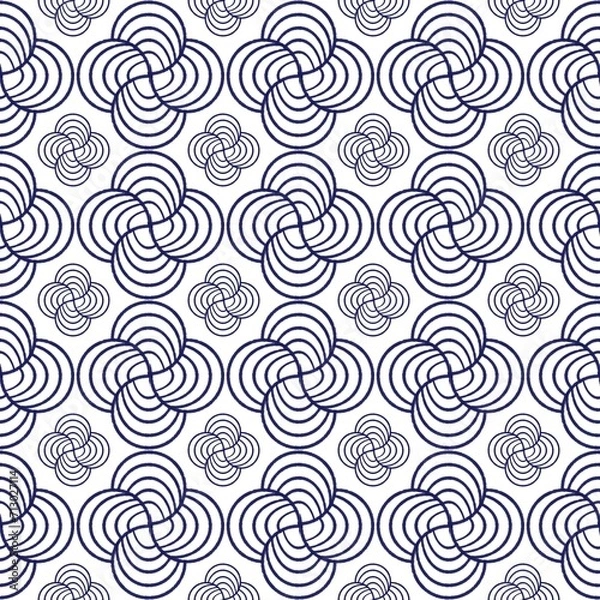 Fototapeta Blue boho flower 