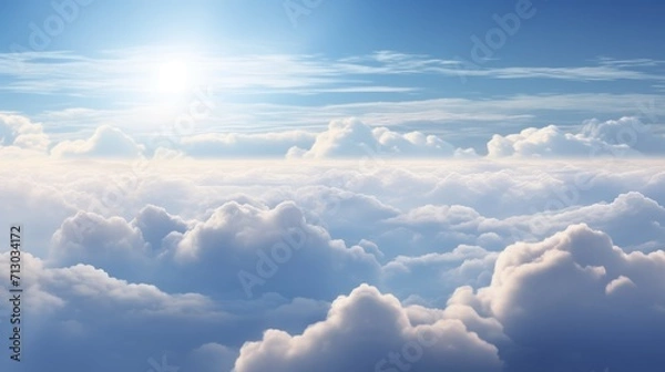 Fototapeta blue sky with clouds