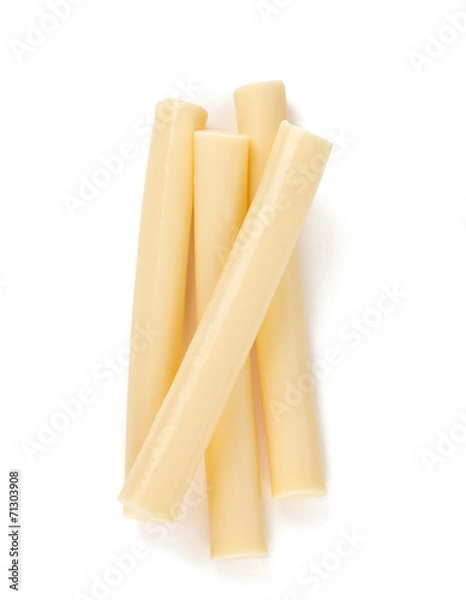 Obraz string cheese isolated on white