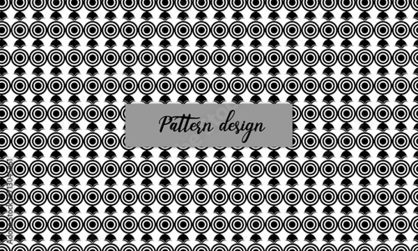 Obraz Black and white modern pattern design