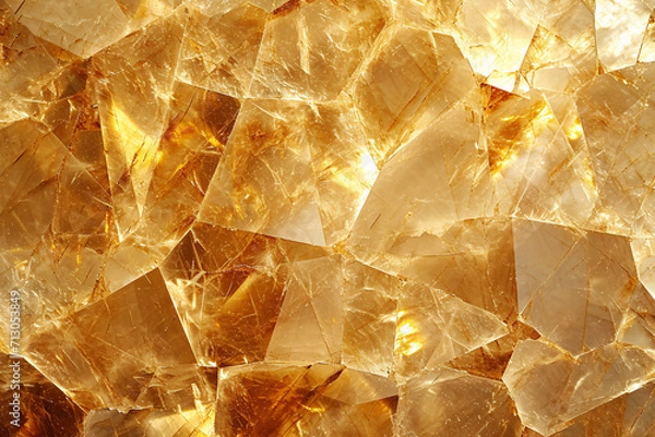 Fototapeta Polished citrine stone surface texture background