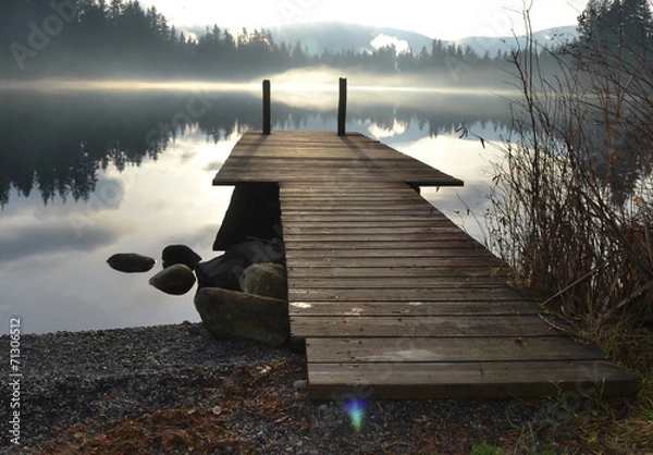 Obraz Dock on Alice Lake