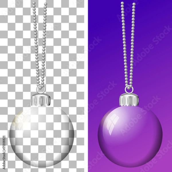 Obraz transparente Weihnachtskugel isoliert