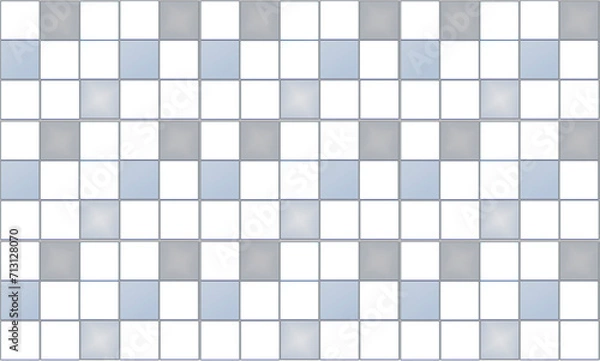 Fototapeta Mosaic background. Squares. Gray-blue tones. For printing, textiles, web.