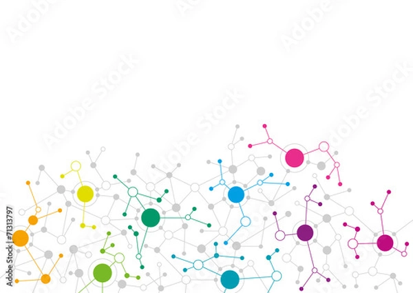 Obraz Abstract network design