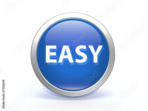 Fototapeta easy circular icon on white background