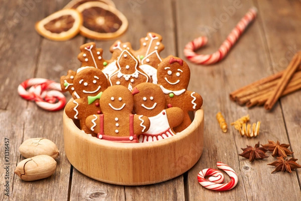 Obraz Christmas gingerbread cookies