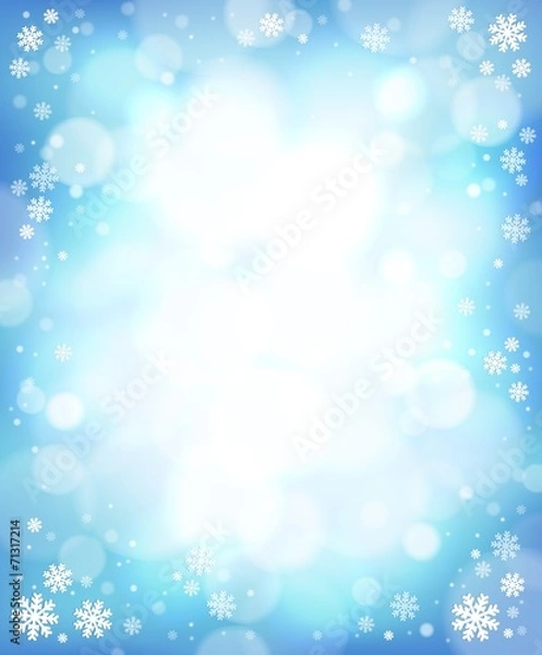 Obraz Winter theme background 4