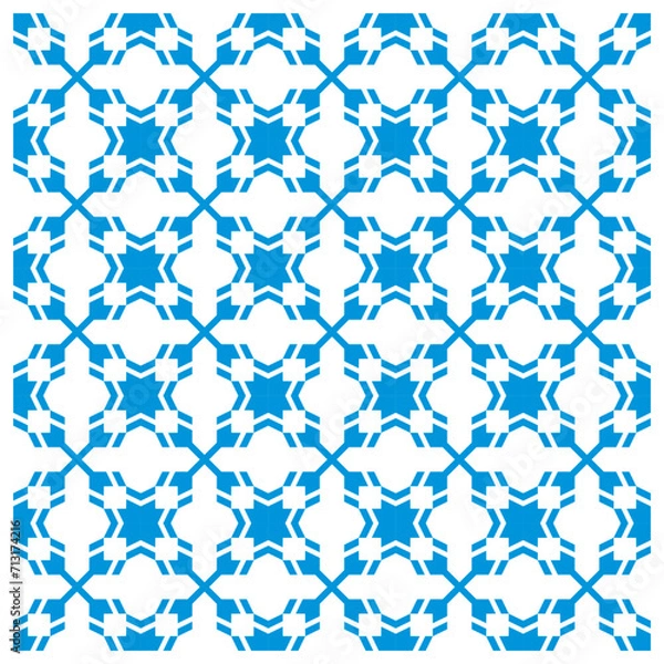 Fototapeta Geometric vector ornamental seamless patterns.