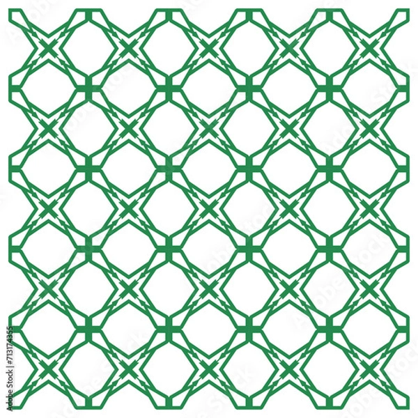 Fototapeta Seamless ornamental elegant geometric patterns. Textile ornament