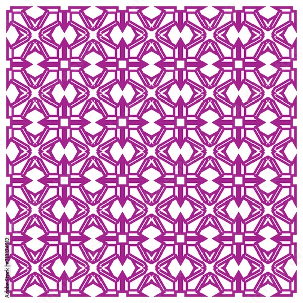 Fototapeta Seamless ornamental elegant geometric patterns. Textile ornament