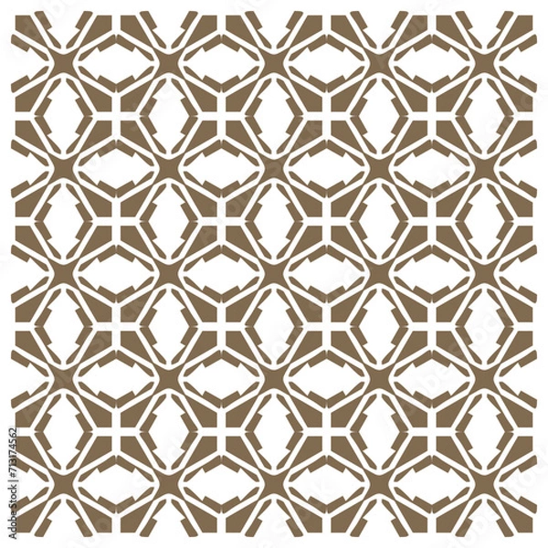 Fototapeta Seamless ornamental elegant geometric patterns. Textile ornament