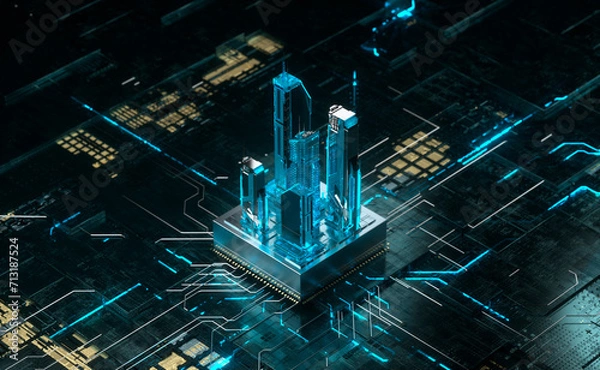 Obraz CPU Circuit Board