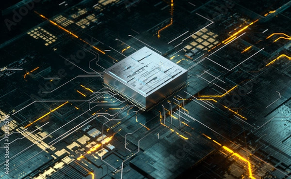 Obraz CPU Circuit Board