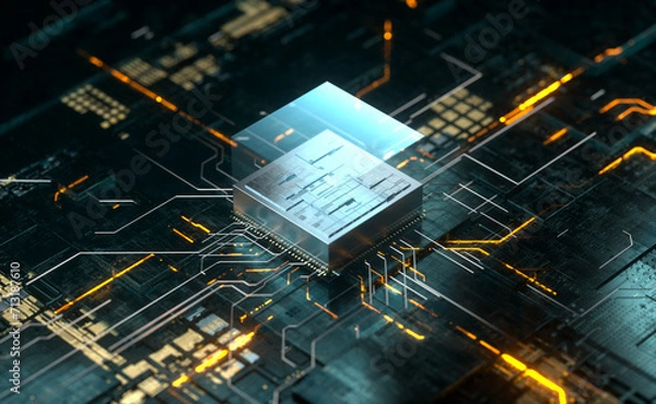 Obraz CPU Circuit Board