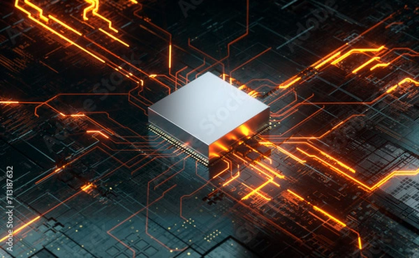 Obraz CPU Circuit Board