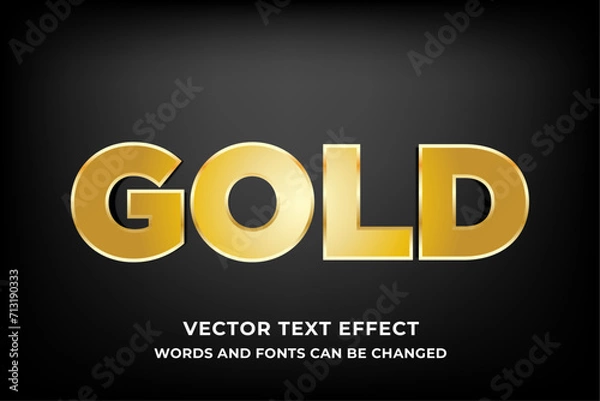 Fototapeta Gold Text Effect premium
