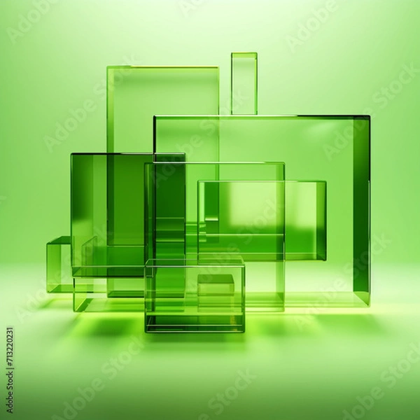 Obraz abstract 3d background create with Generative Ai