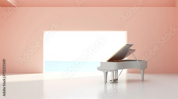 Fototapeta Podium, booth, stage, product background for product display, blank display