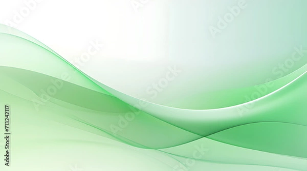 Fototapeta abstract green wave background